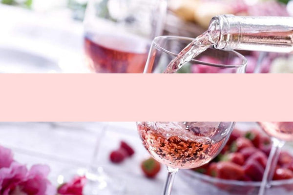Rose pouring into wine glass