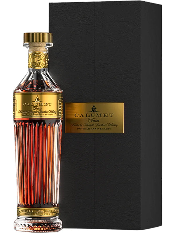 Calumet Farm 18 Year Old Bourbon Whiskey Trophy Decanter Centennial Release