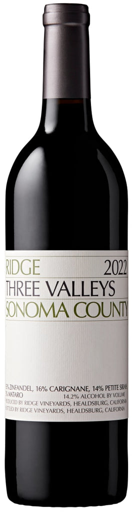 2022 Ridge Three Valleys Red Blend