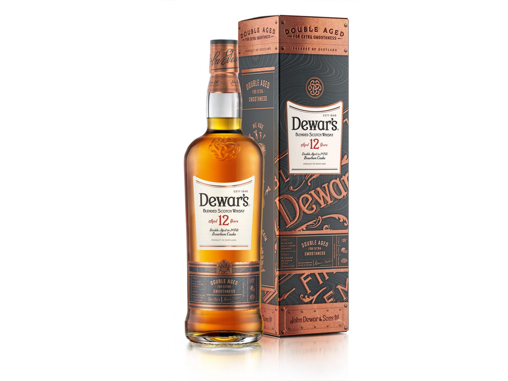 DEWAR'S BLENDED SCOTCH DOUBLE AGED IN 1ST FILL BOURBON CASKS 12 YR 80