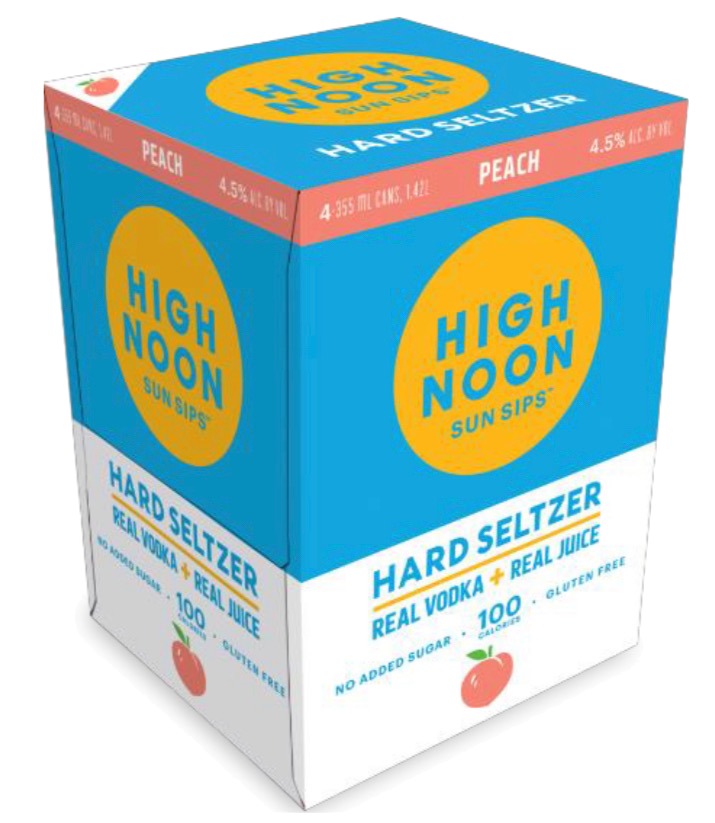 High Noon Peach Hard Seltzer 4PK