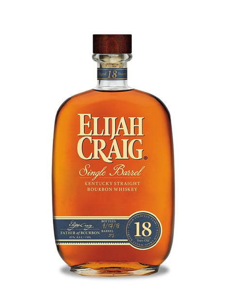 Elijah Craig 18 Year Old Single Barrel Straight Bourbon Whiskey