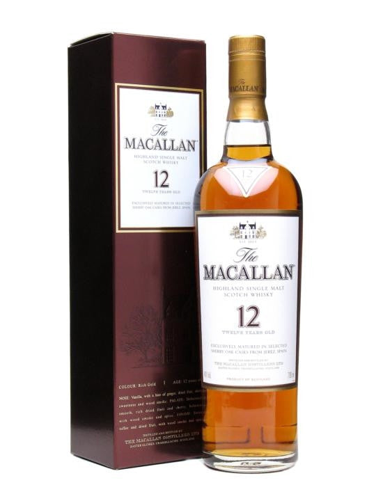 The Macallan 12 Year Old Sherry Oak Single Malt Scotch Whisky